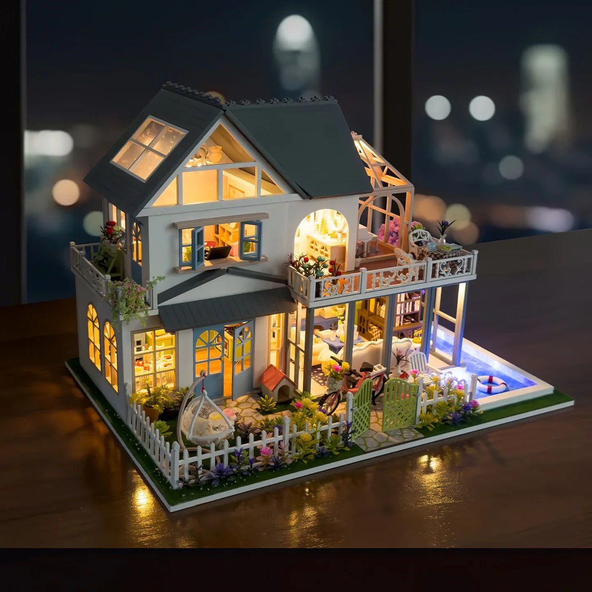 Modern Villa Large Miniature Accessory — angled close-up