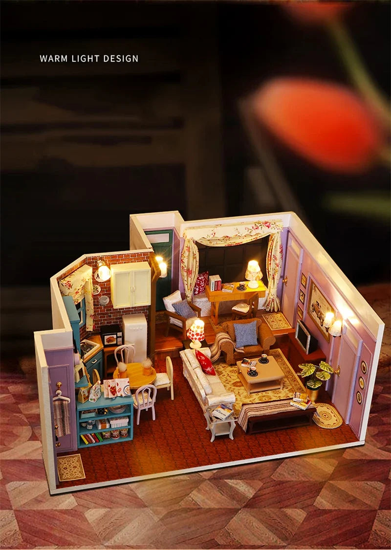 Joey'S Apartment DIY Book Nook Kit — angled close-up