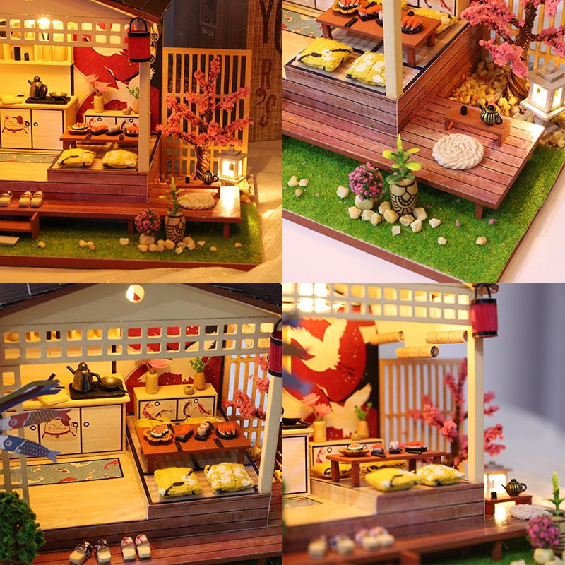 Sakura Kitchen DIY Dollhouse Kit — front angle