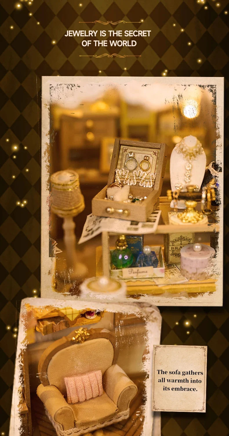 Jewellery Store DIY Miniature Kit — scene view