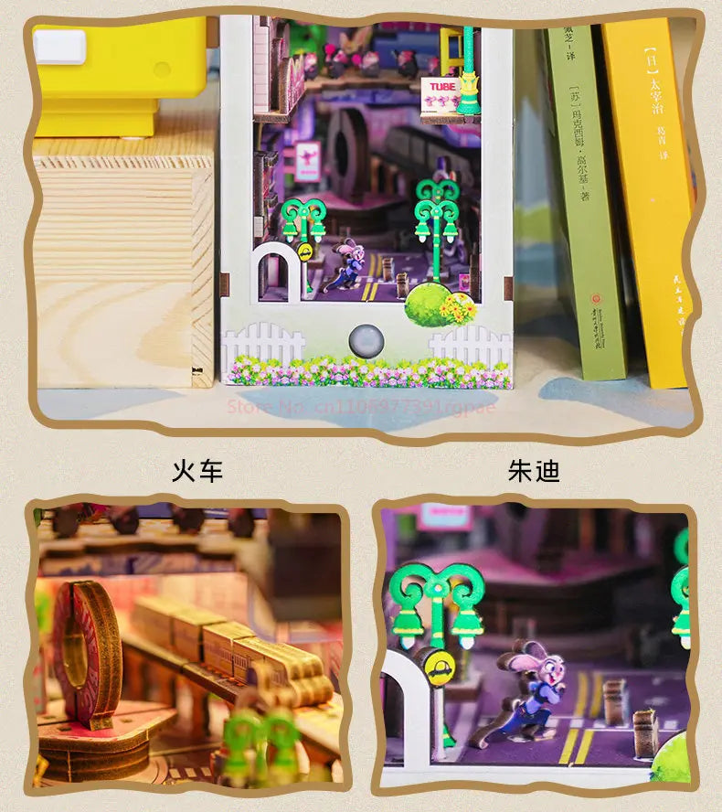 Zootopia DIY Miniature House Kit — scene view