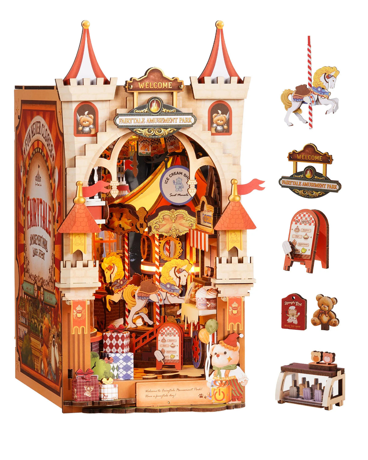 Rolife Fairytale Amusement Park DIY Book Nook Kit — main view