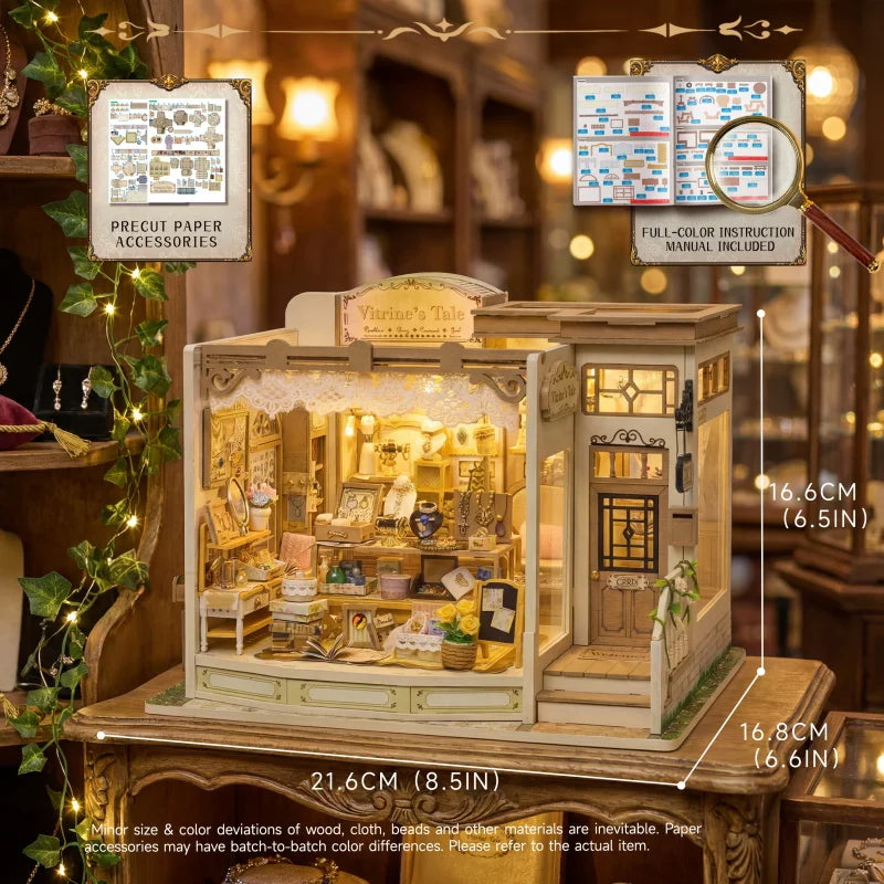 Jewellery Store DIY Miniature Kit — scene view