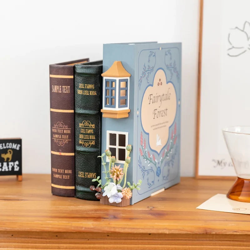Fake Books Holders DIY Book Nook Kit — front angle