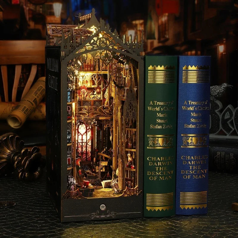 William Castle DIY Book Nook Kit — angled close-up