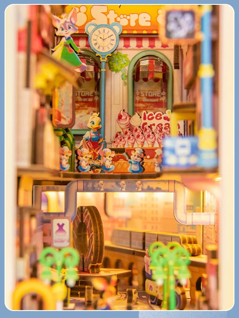 Panda Land DIY Miniature House Kit — box and pieces