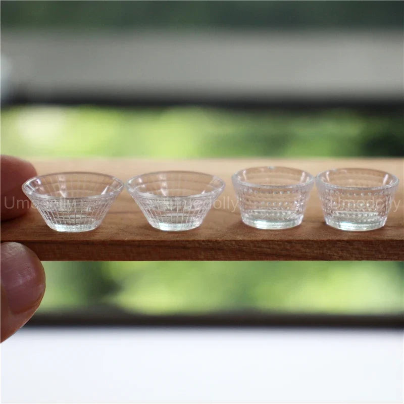 Dollhouse Glassware Set 1:6 — open display view