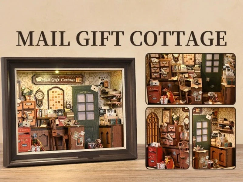 Mail Gift Cottage DIY Book Nook Kit — main view