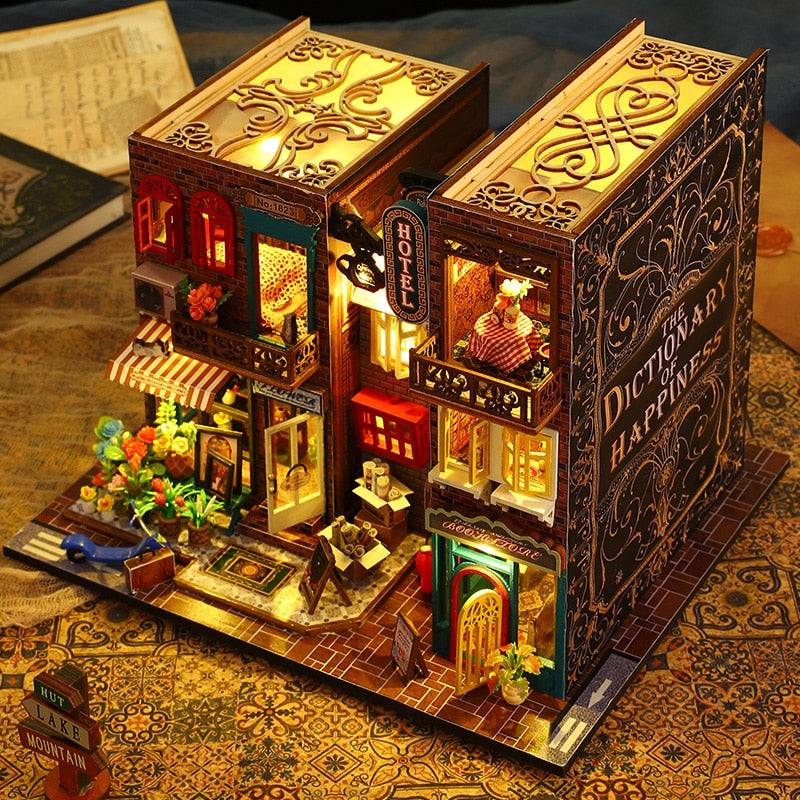 ES009 with music DIY Book Nook Kit — front angle