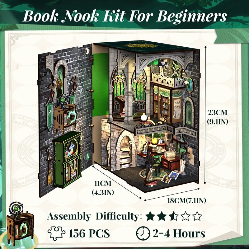Darkness Common Room DIY Book Nook Kit — scene view