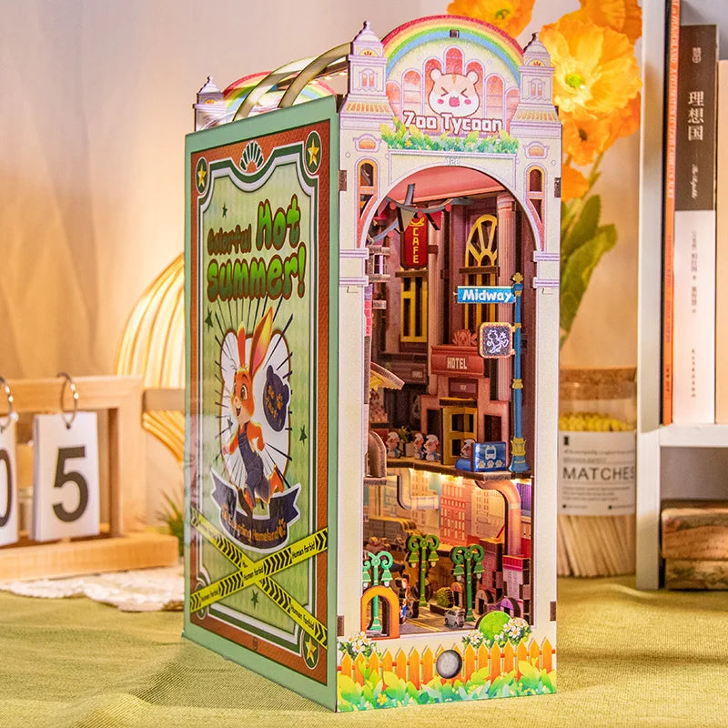 Panda Land DIY Miniature House Kit — front angle