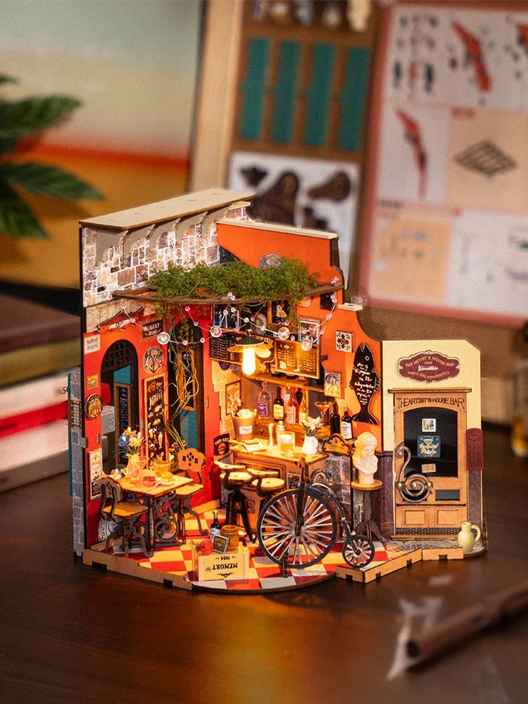 Cheers Bar DIY Miniature House Kit — scene view