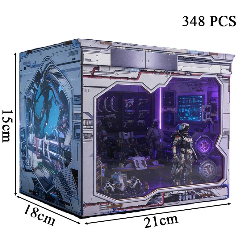 Space Station DIY Miniature Kit — scene view