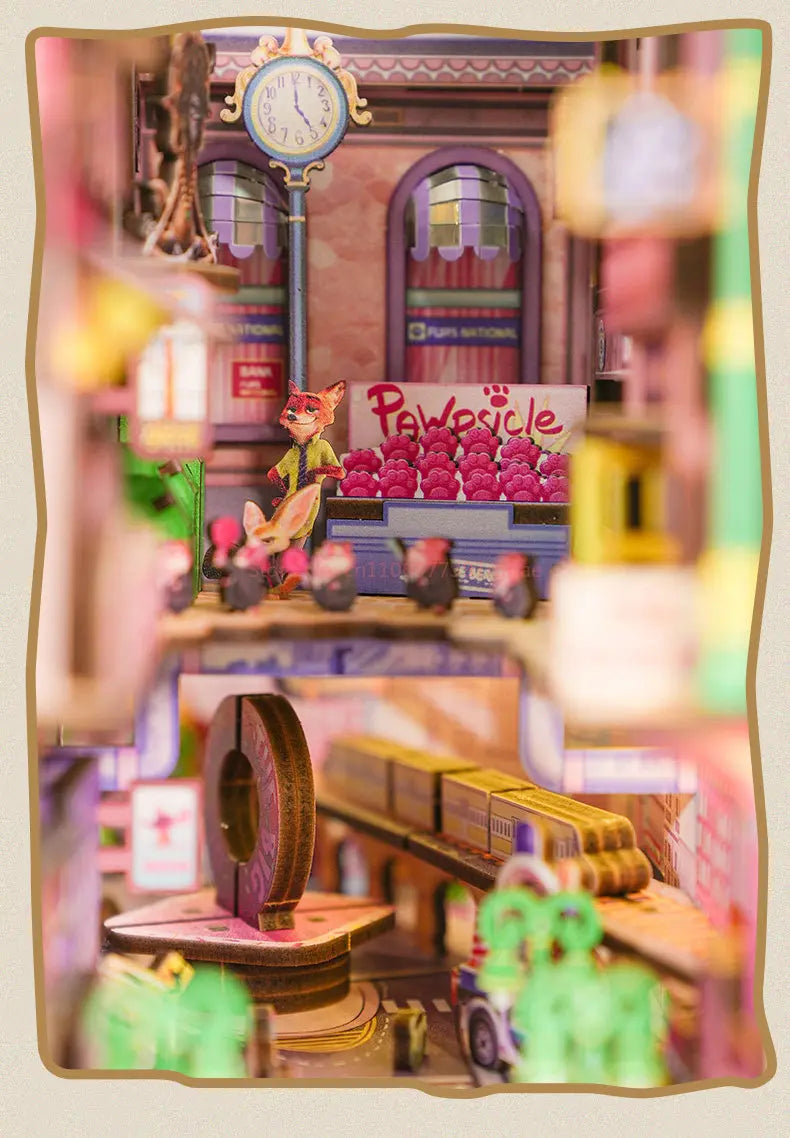 Zootopia DIY Miniature House Kit — detalied side view