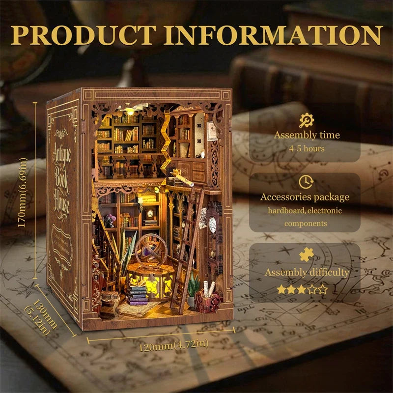 Myriad Books House DIY Book Nook Kit — scene view
