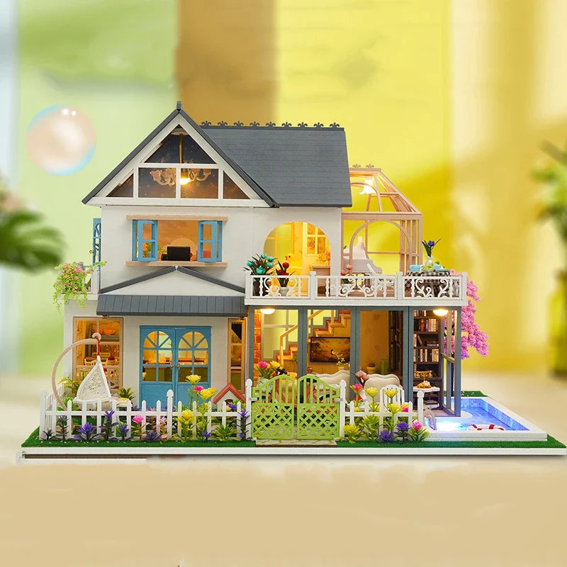 Modern Villa Large Miniature Accessory — detalied side view