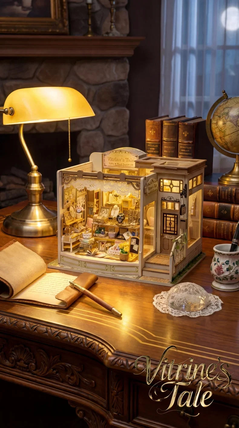 Jewellery Store DIY Miniature Kit — detalied side view