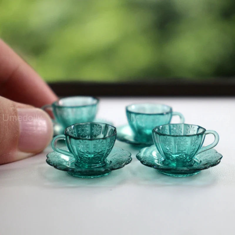 Dollhouse Glassware Set 1:6 — detalied side view