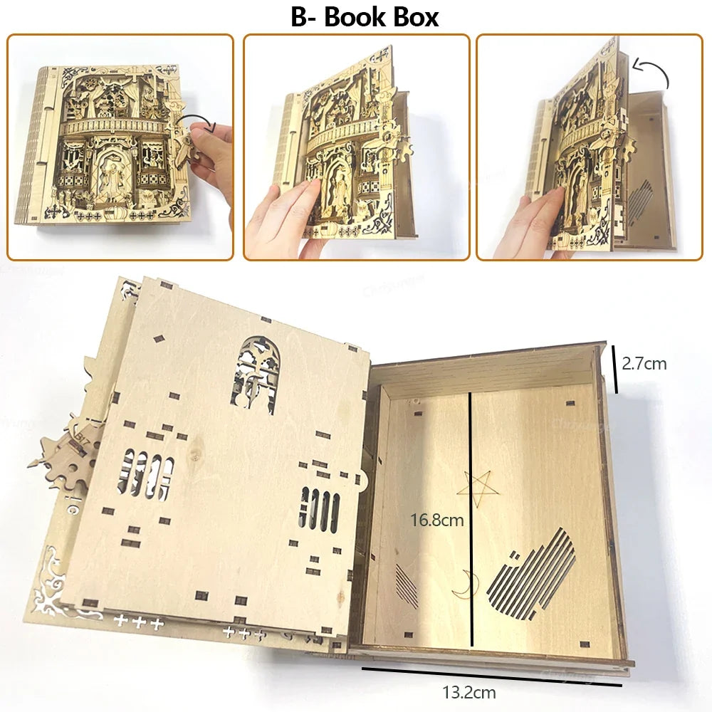 Book of Secrets DIY Miniature House Kit — front angle