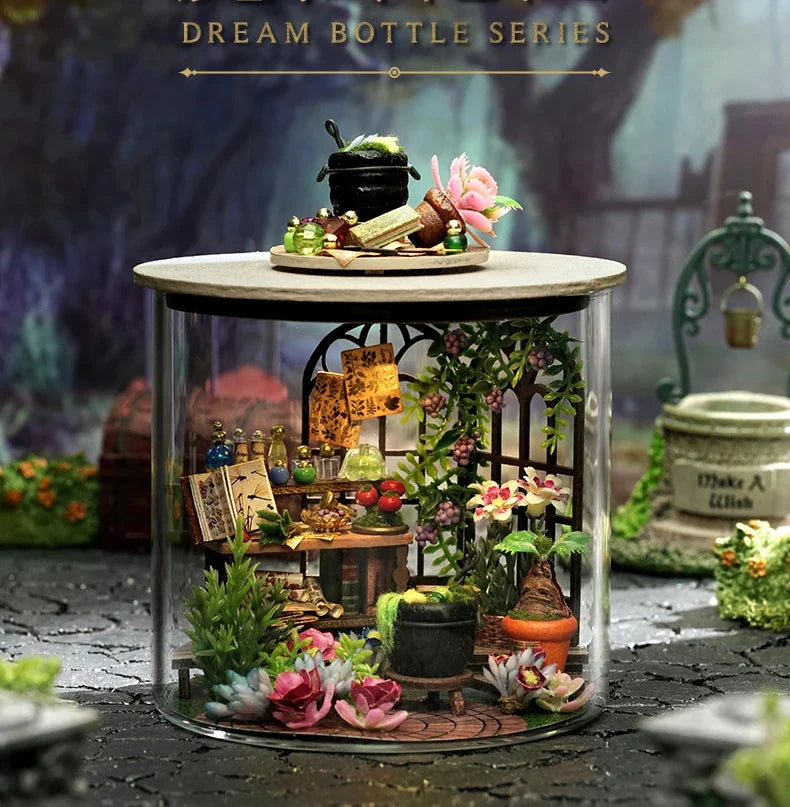 Doll Making Room Miniature Kit — open display view