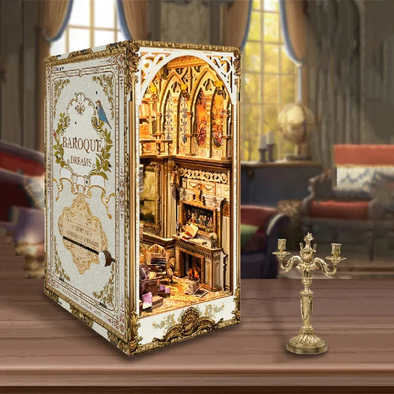 Baroque Dreams DIY Book Nook Kit — open display view