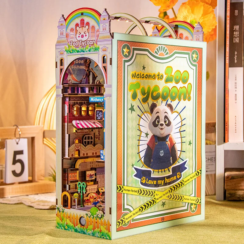 Panda Land DIY Miniature House Kit — angled close-up