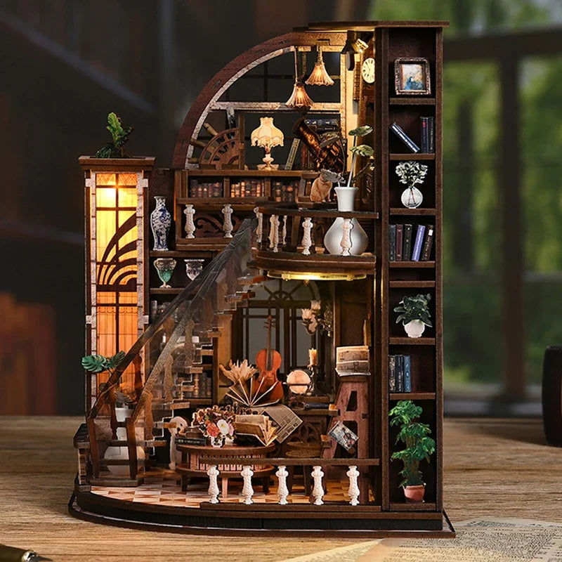 Bacchus Bookstore DIY Miniature House Kit — main view