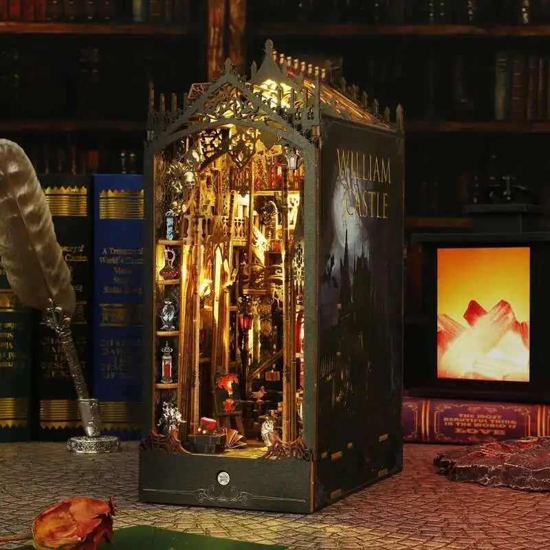 William Castle DIY Book Nook Kit — open display view