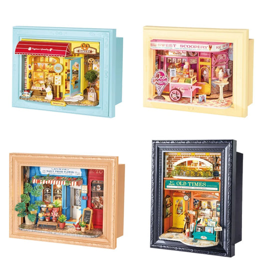 Rolife 3D Shadow Box LED Wooden Puzzle with Frame — main view