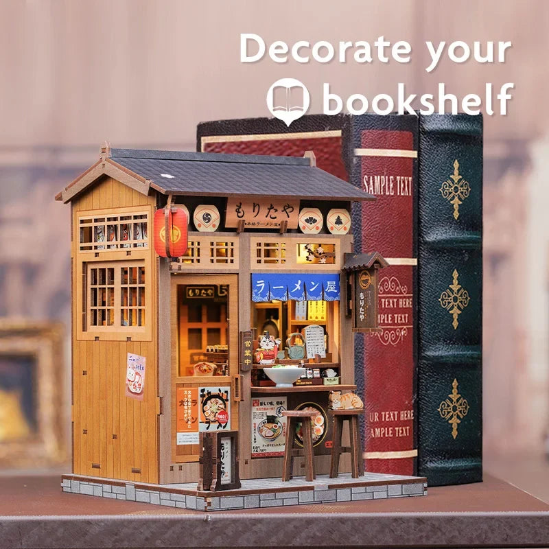 Japanese DIY Book Nook Kit — detalied side view