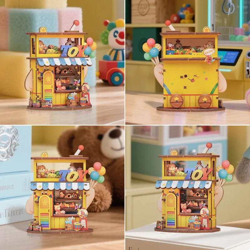 Toy Store DIY Miniature House Kit — box and pieces