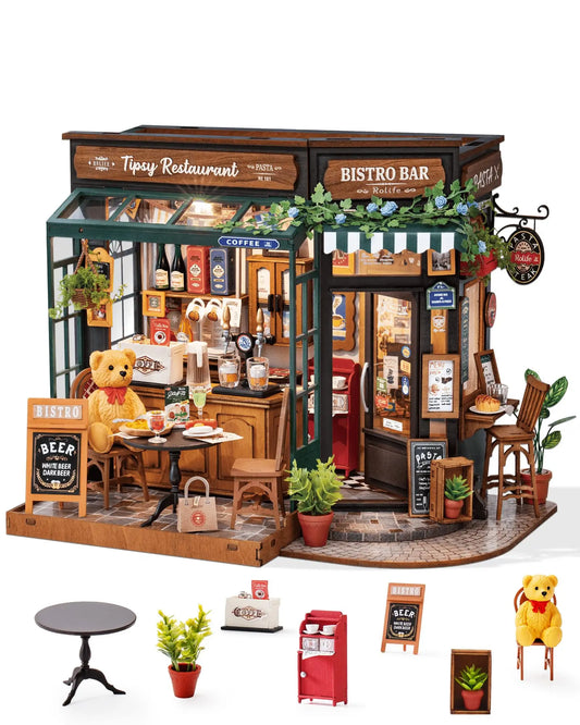 Tipsy Restaurant DIY Miniature House Kit — main view