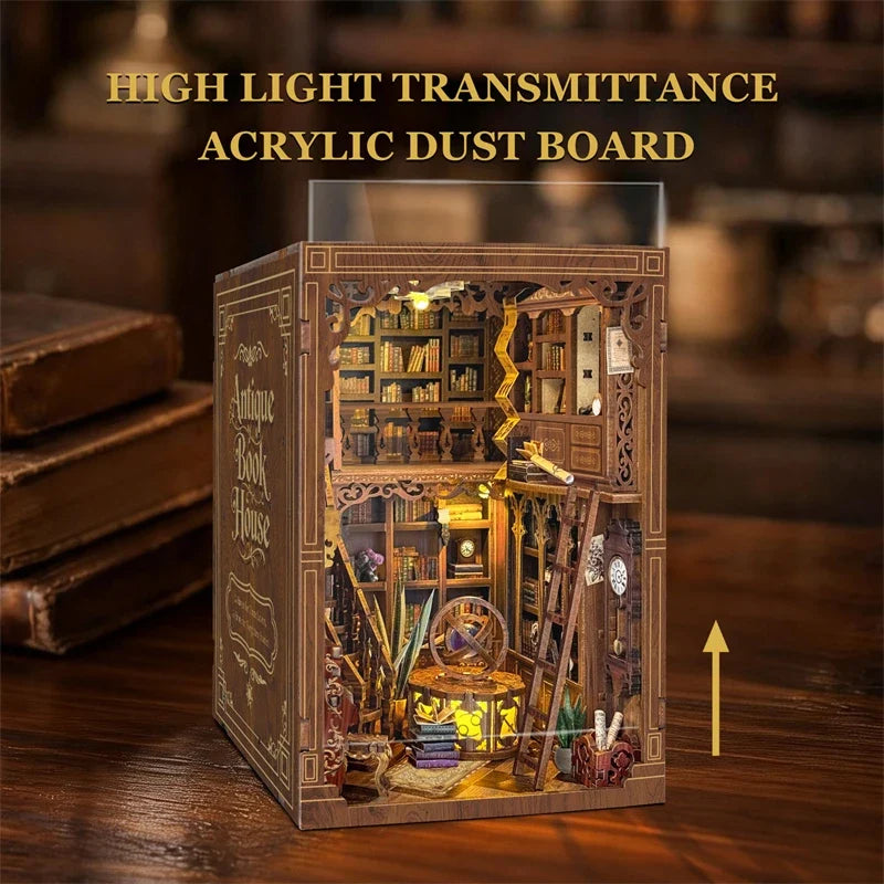 Myriad Books House DIY Book Nook Kit — angled close-up