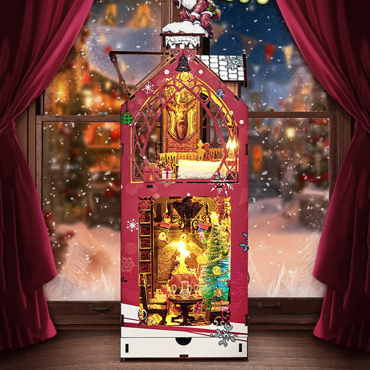 Songs Of The Snowy Night DIY Book Nook Kit — detalied side view
