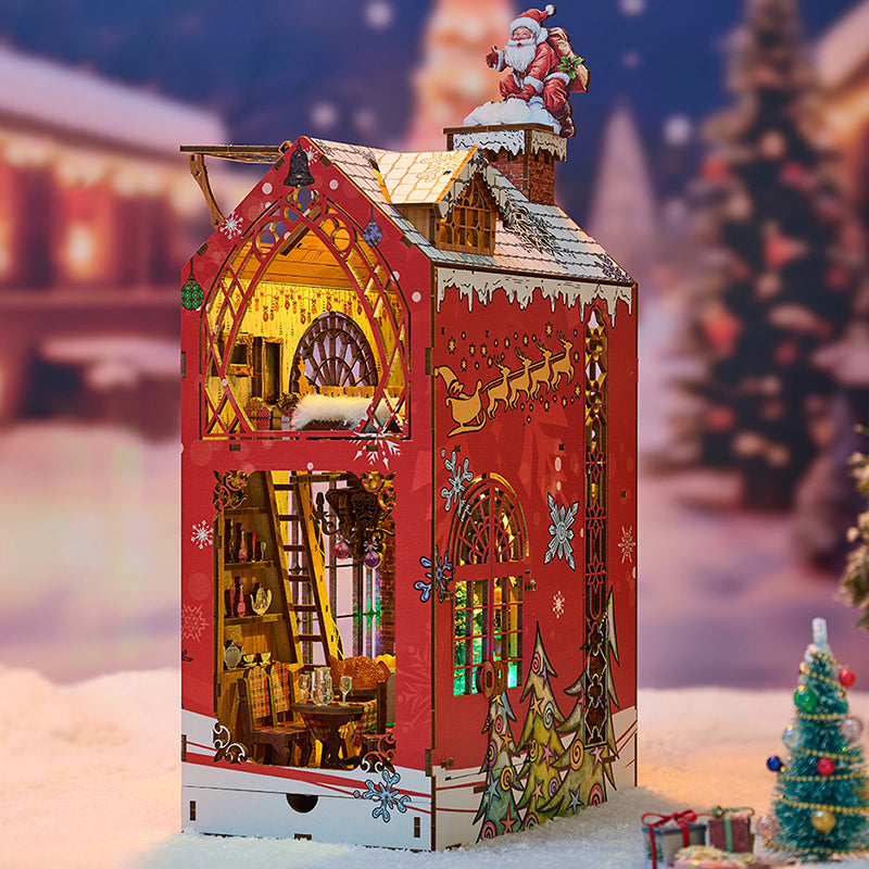 Songs Of The Snowy Night DIY Book Nook Kit — front angle