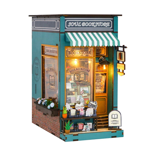 Soul Bookstore DIY Book Nook Kit — detalied side view