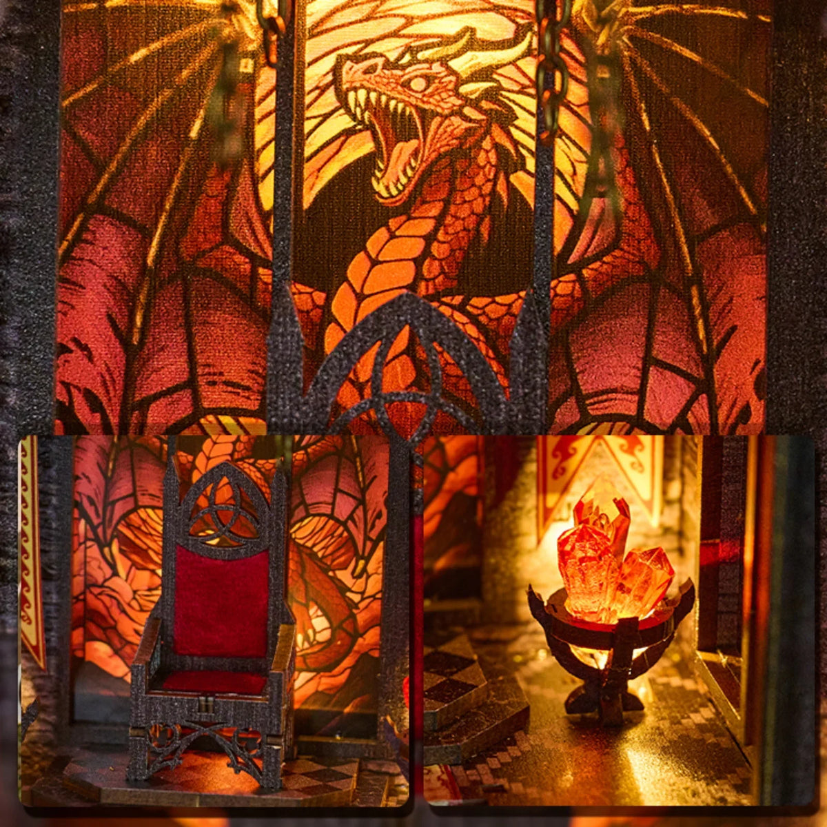 Spire Of The Wyrm DIY Book Nook Kit — scene view