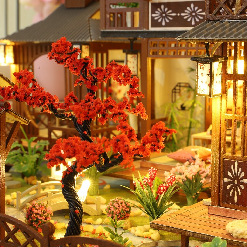 Spring Hours Japanese DIY Miniature House Kit — scene view
