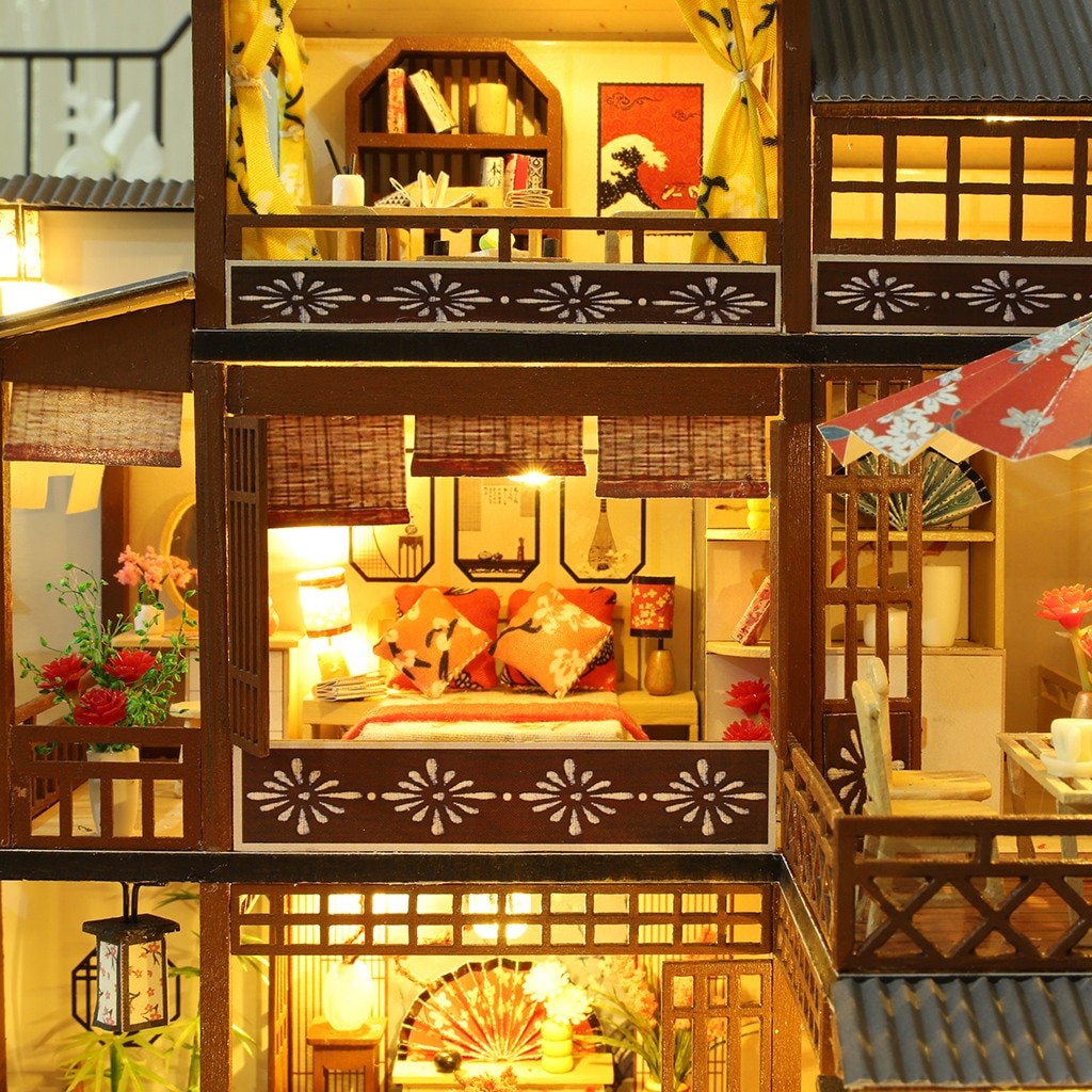 Spring Hours Japanese DIY Miniature House Kit — front angle