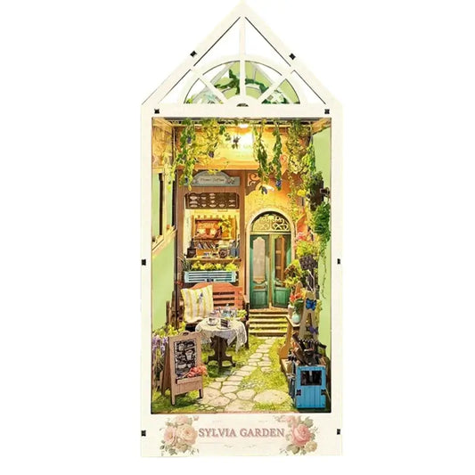 Sylvia Garden DIY Book Nook Kit — detalied side view
