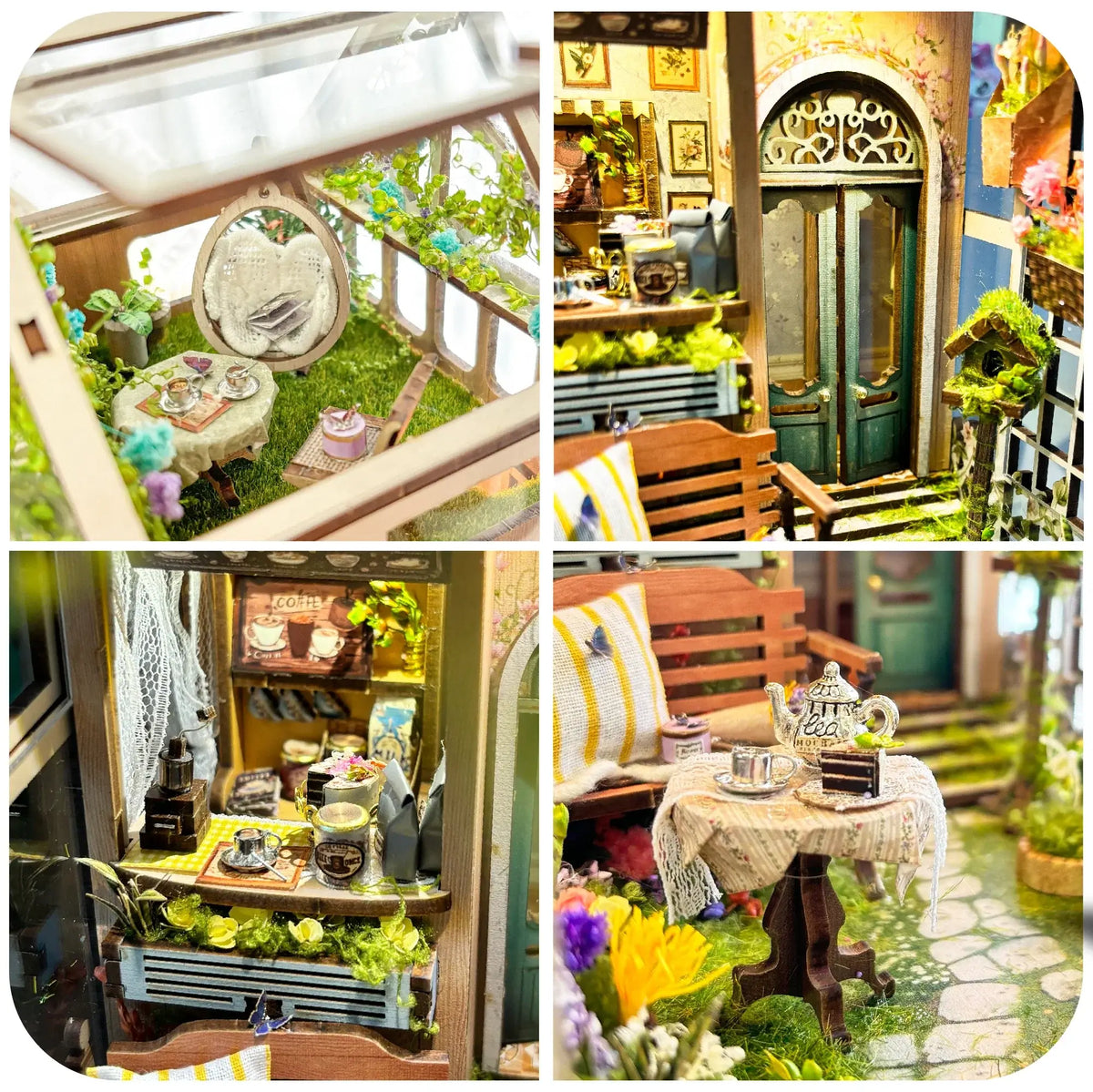Sylvia Garden DIY Book Nook Kit — angled close-up