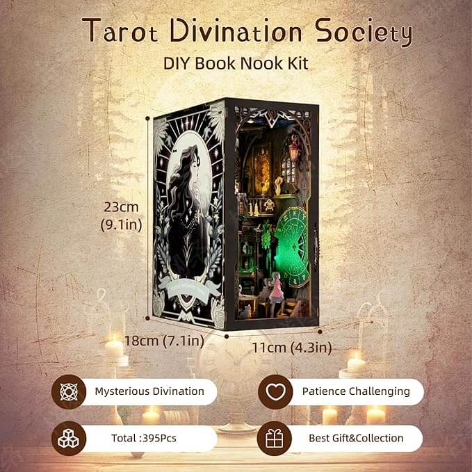 Tarot Divination Society DIY Book Nook Kit — box and pieces
