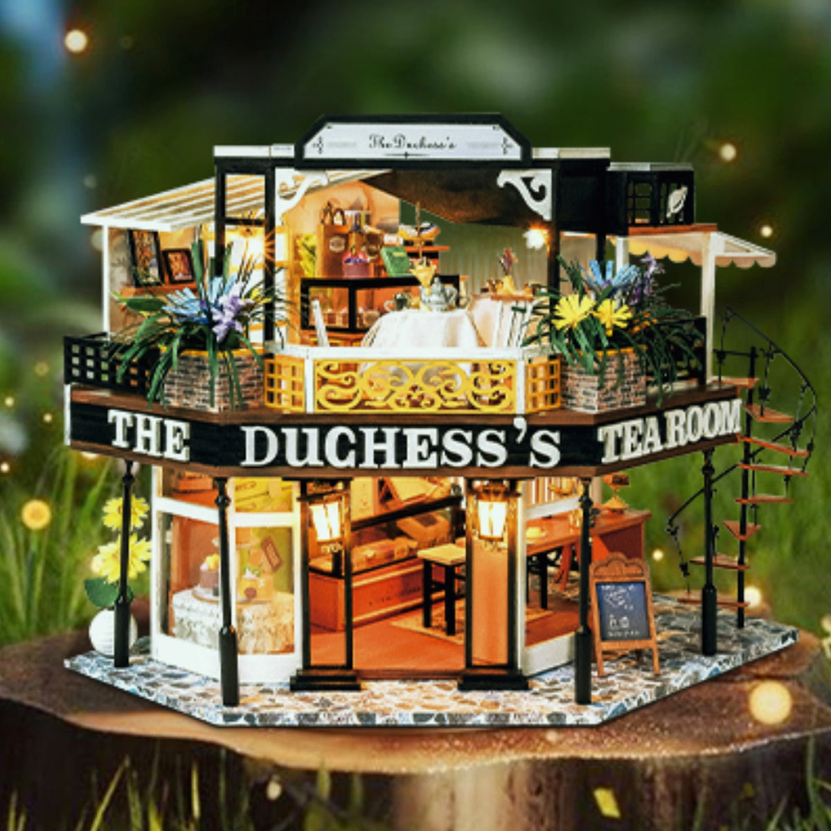 The Duchesss Tea Room DIY Dollhouse Kit — main view