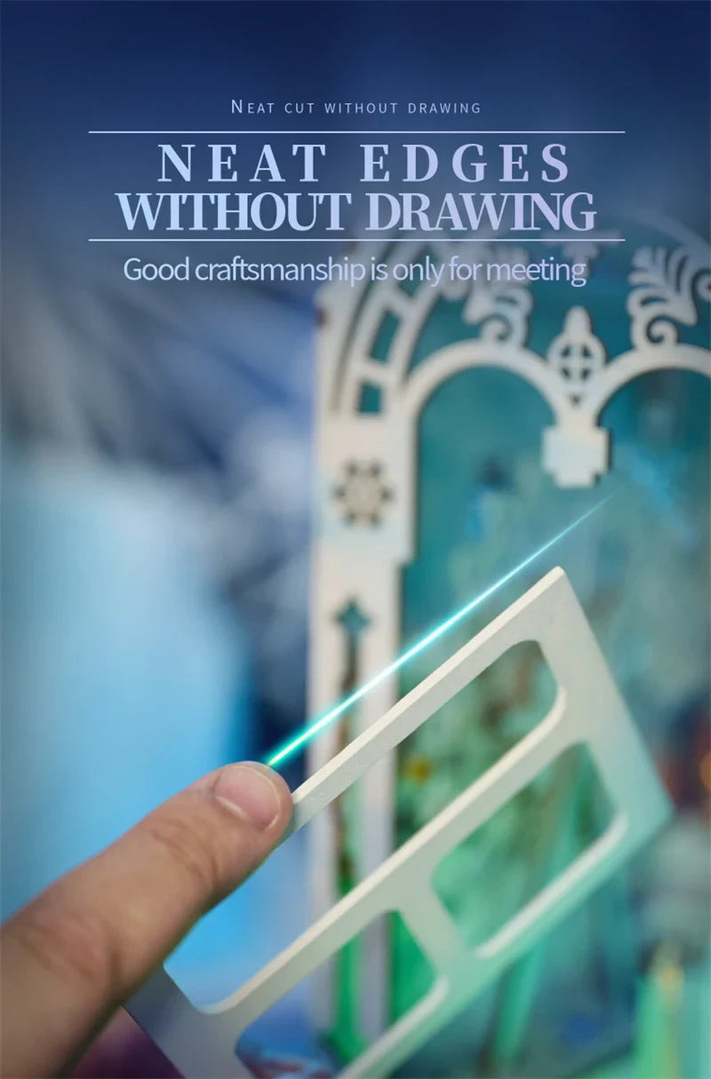 The Great Ice World Book Nook — angled close-up