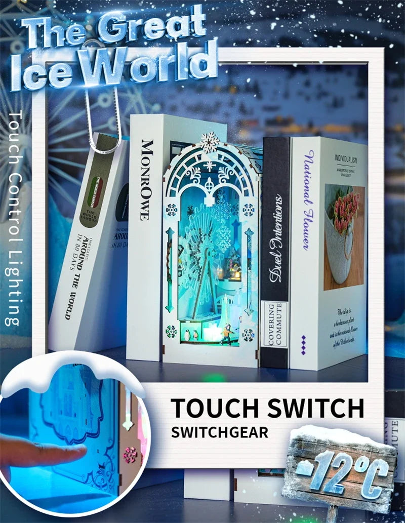 The Great Ice World Book Nook — detalied side view