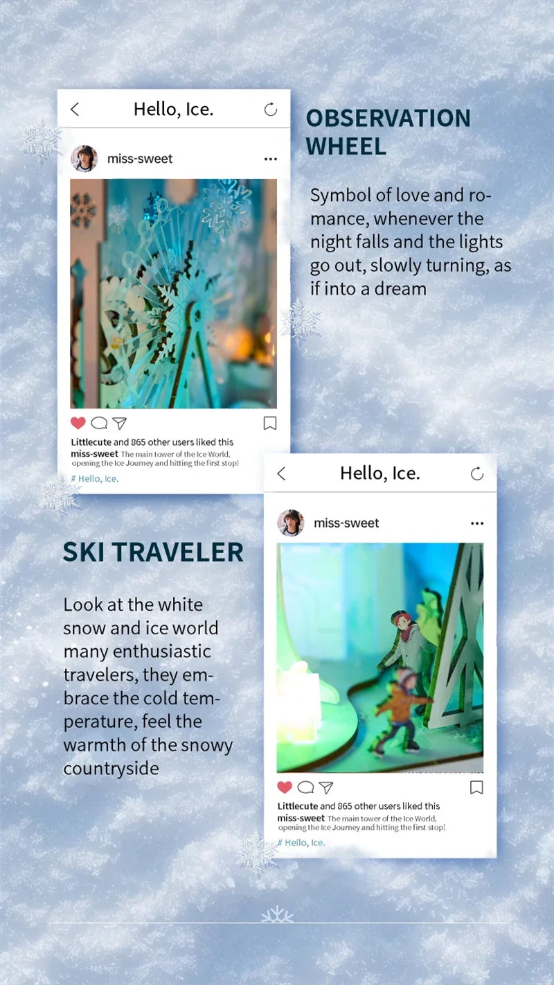 The Great Ice World Book Nook — box and pieces