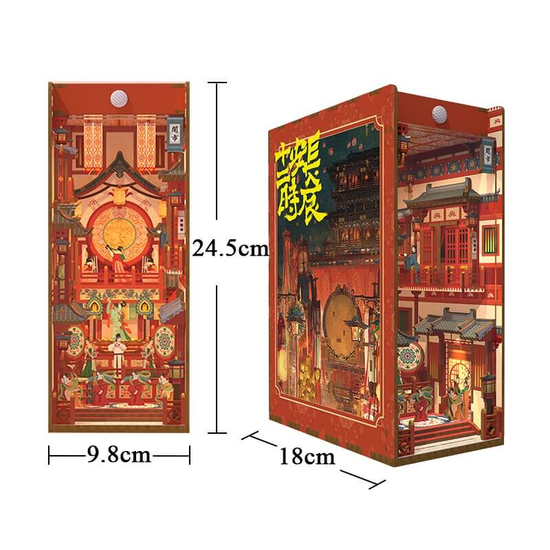 The Longest Day In Changan DIY Book Nook Kit — angled close-up