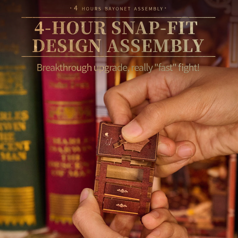 The Museum Mystery DIY Book Nook Kit — angled close-up