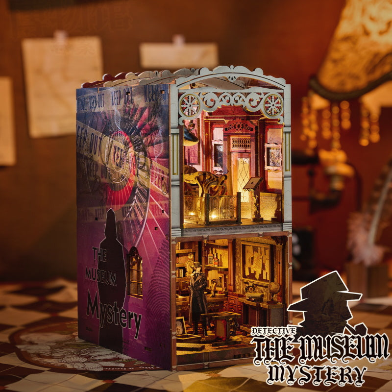 The Museum Mystery DIY Book Nook Kit — box and pieces