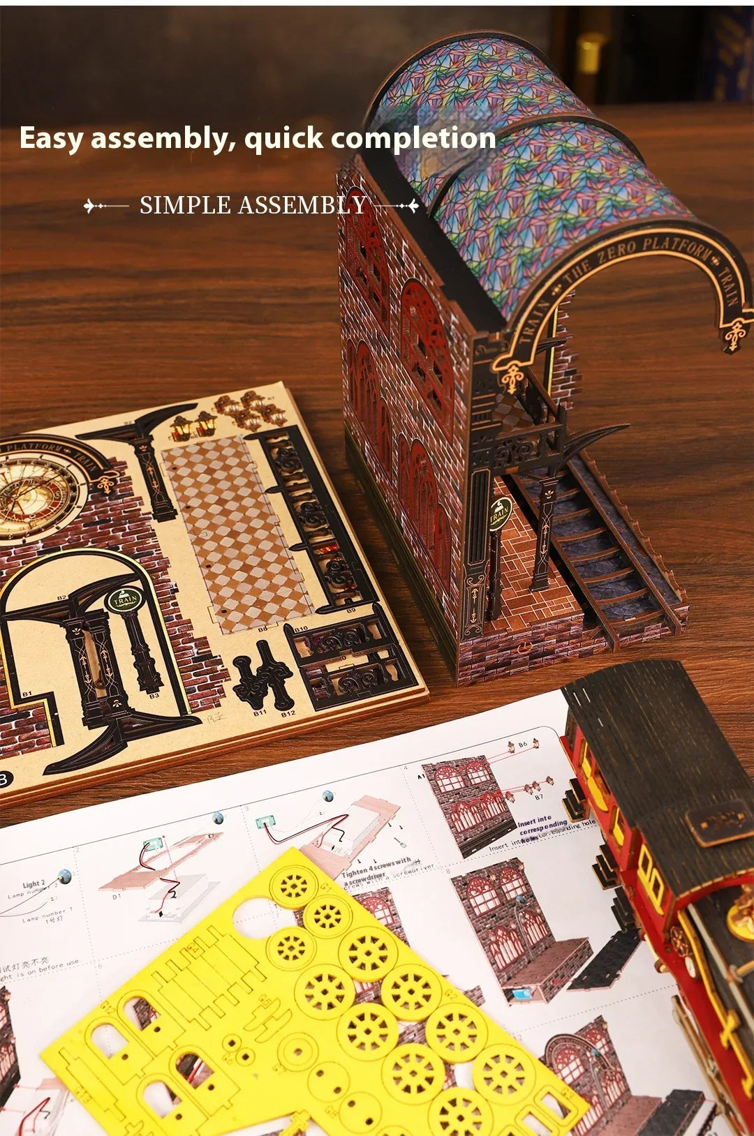 Zero Book Nook Shelf Insert Kit — box and pieces